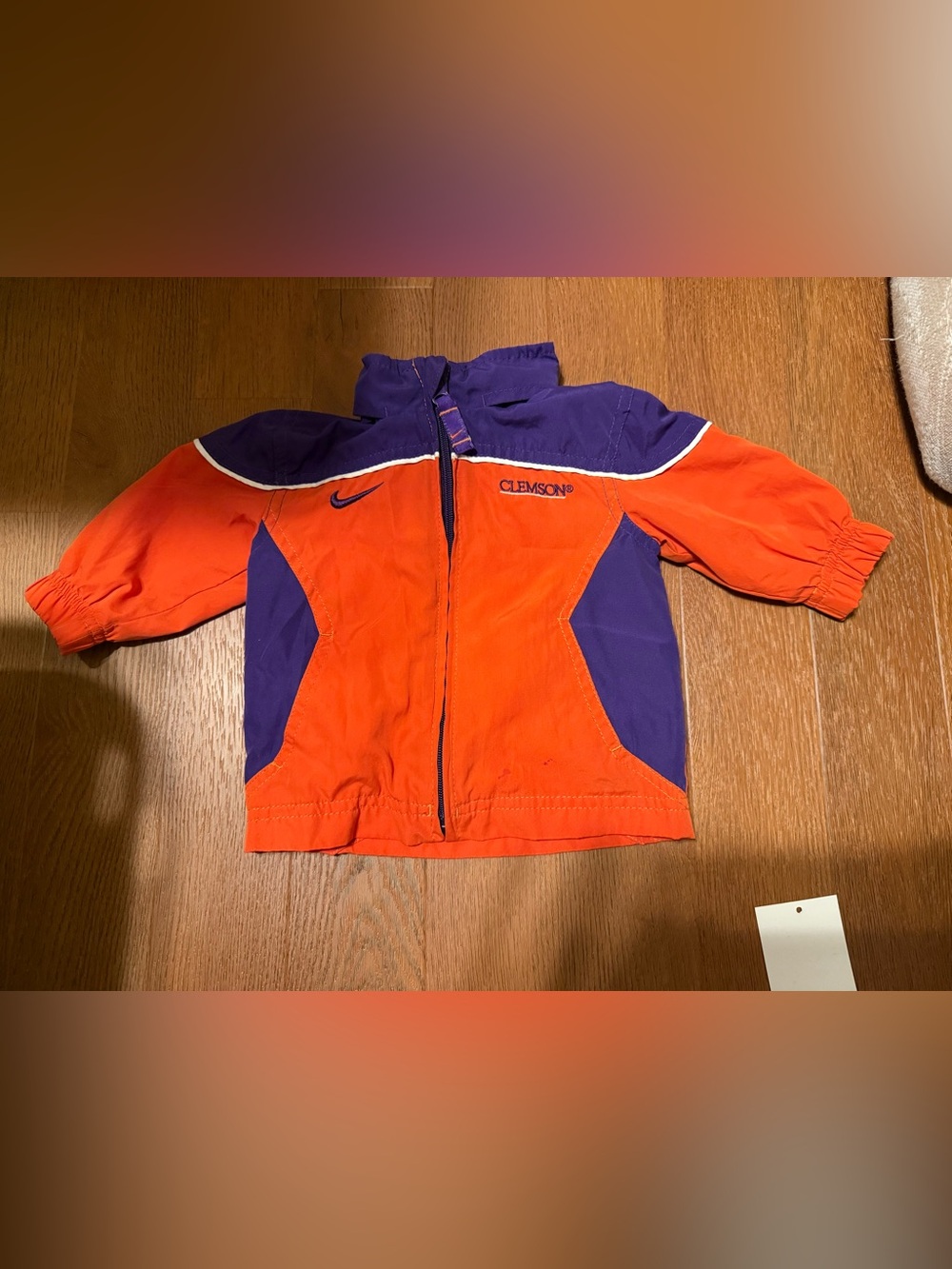 Nike Clemson Tigers Baby Windbreaker Jacket 3/6M